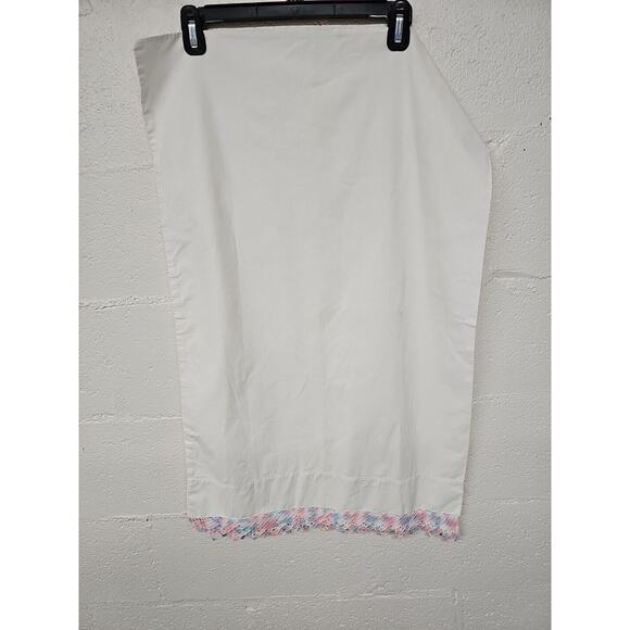 Vintage Pair of Cotton Pillowcases Crocheted Edges Handmade Cottagecore - Picture 9 of 12